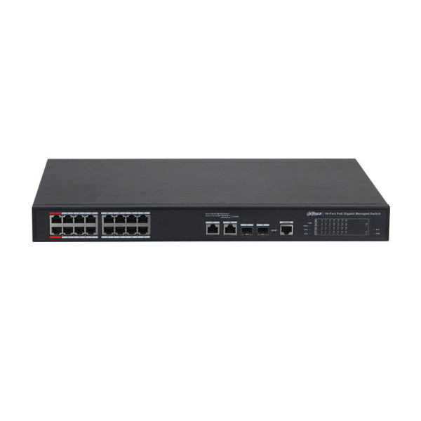 Switch réseau - 16 Port Gigabit Managed  RJ45 10/100/1000M PoE