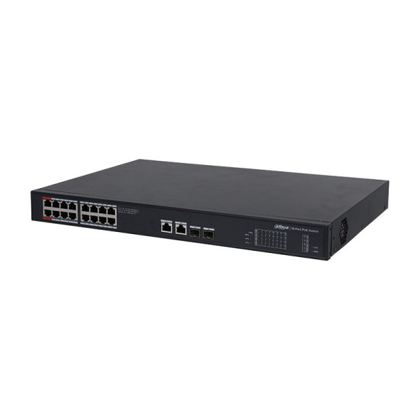 Switch réseau - 16 Ports  RJ45 10/100/1000M Gigabit PoE